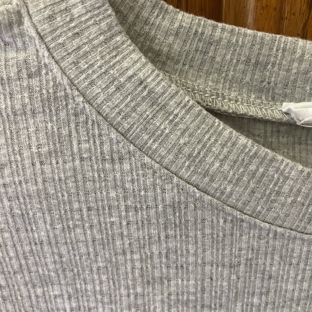 SOLD- First Love gray thermal maternity longsleeve